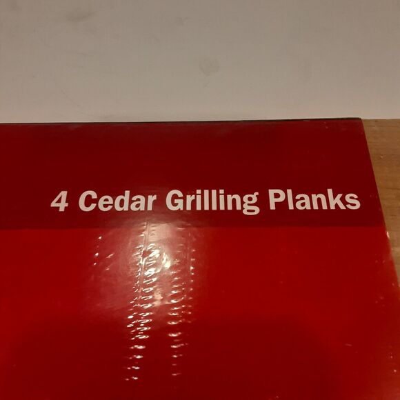 Chefmate Cedar Grilling Planks 4pc New BBQ - Picture 4 of 6